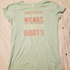 Mint green girl's shirt